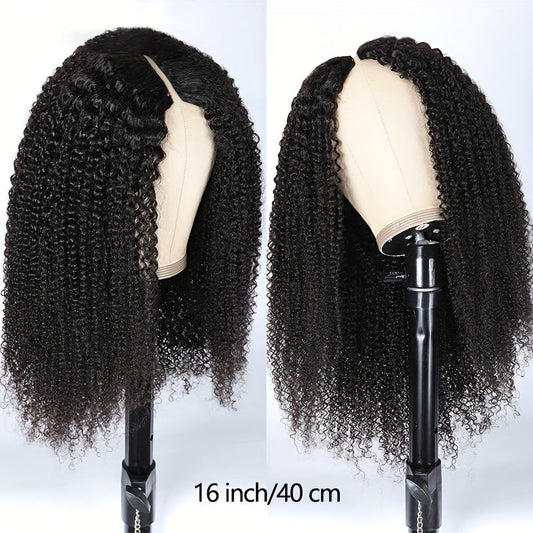 Kinky Curly | No Glue or Sew In Required | Density: 150%
