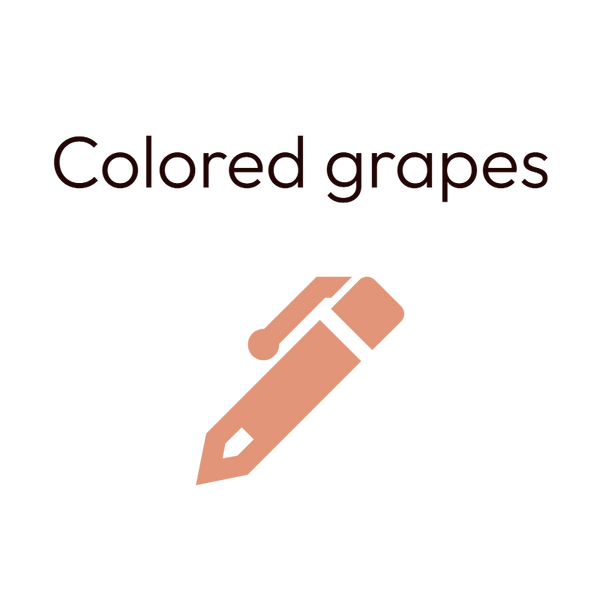 Colored grapes